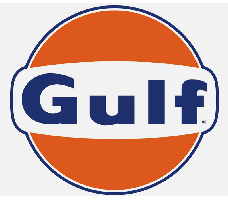 Gulf Sign Logo Gas Station Vinyl Sticker Decal Laptop Wall Mirror Tumbler Cell gallery