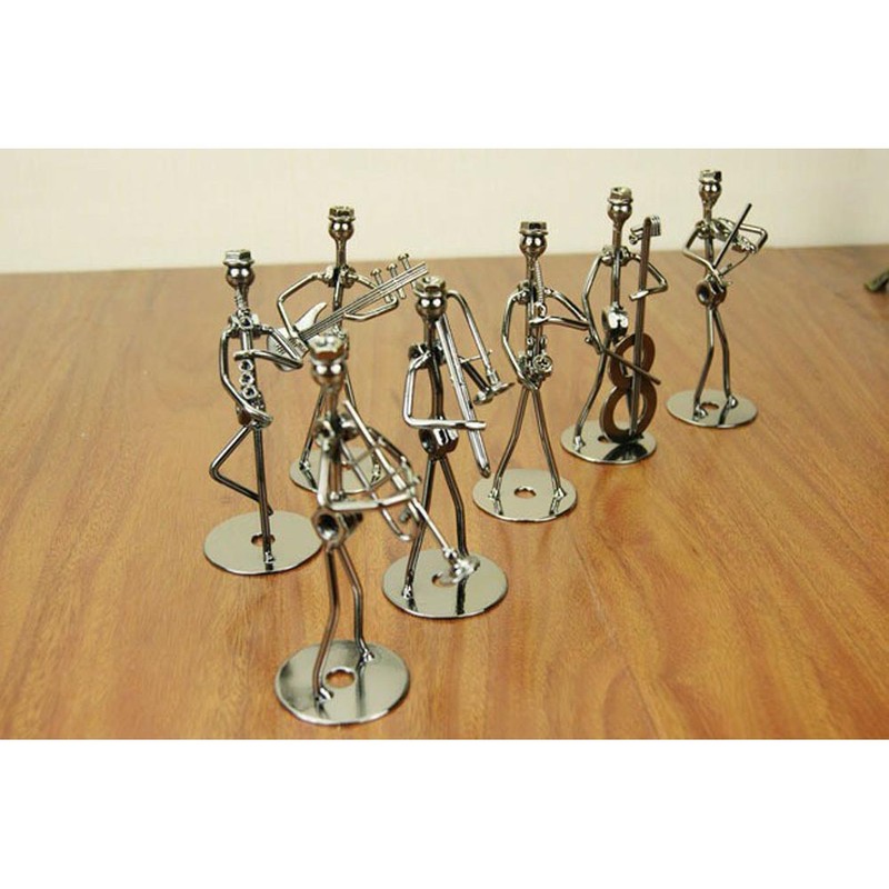 Metal Iron-Made Decorative Whimsical Band-Themed 8PCS Iron Man Boy Band Gift Set gallery
