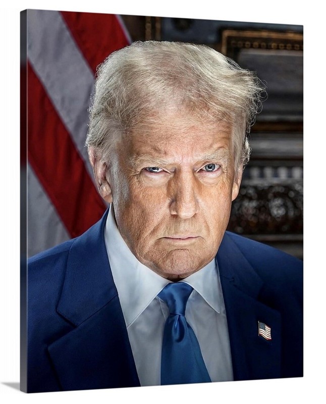 Donald Trump Canvas 16×20 Art 2024 President America Patriotic Iconic 47