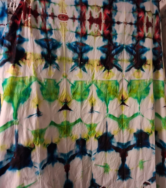 45X72in 100% Cotton Quality Handmade Shibori Inspired Tie Dye Wall Art/tapestry gallery