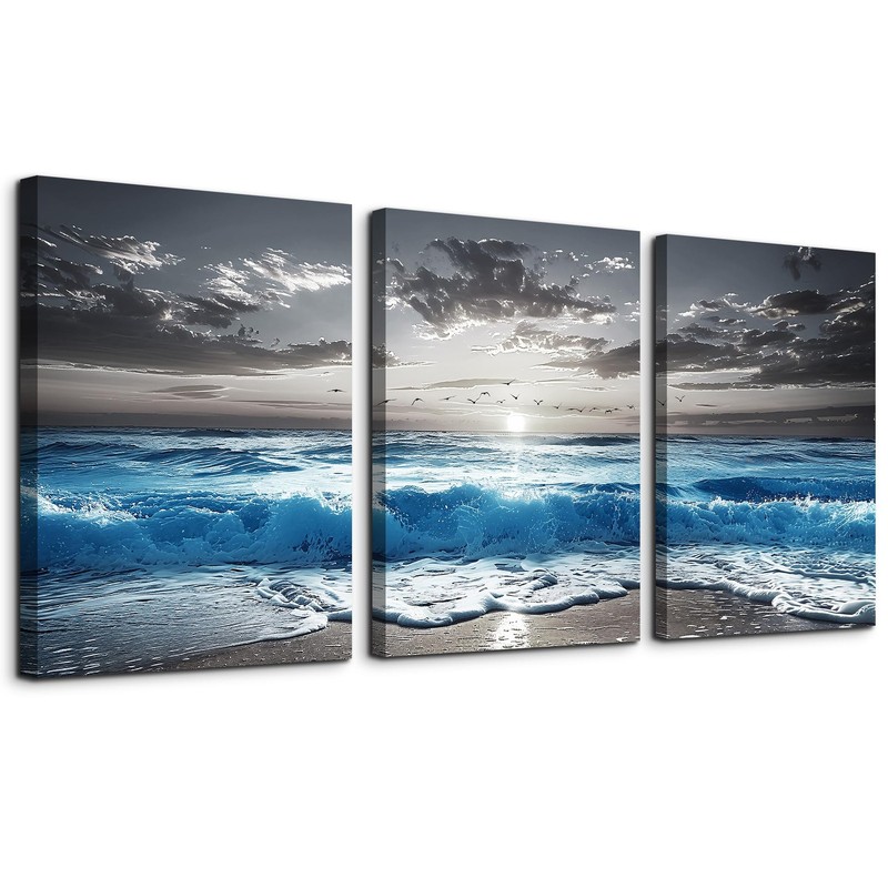 Beach Wall Art For Living Room Canvas Wall Decor For Bedroom Office Decoratio…