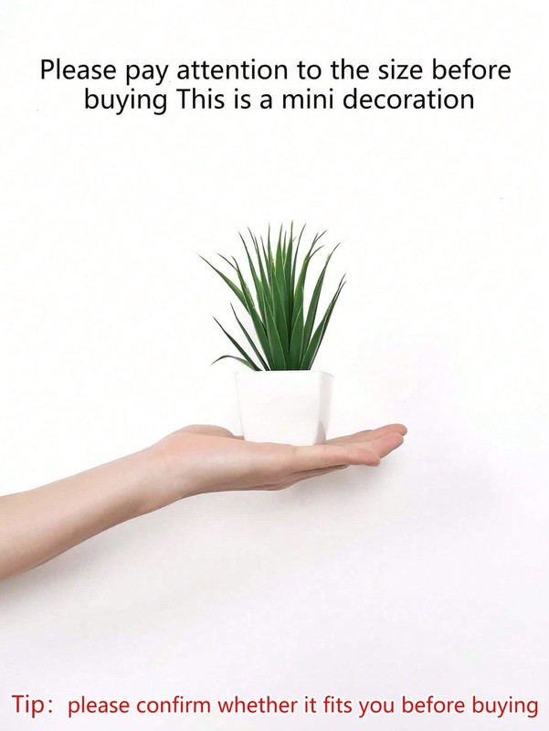Multicolor 3PCS Artificial Succulent Mini Potted Plants Set Style A B C gallery
