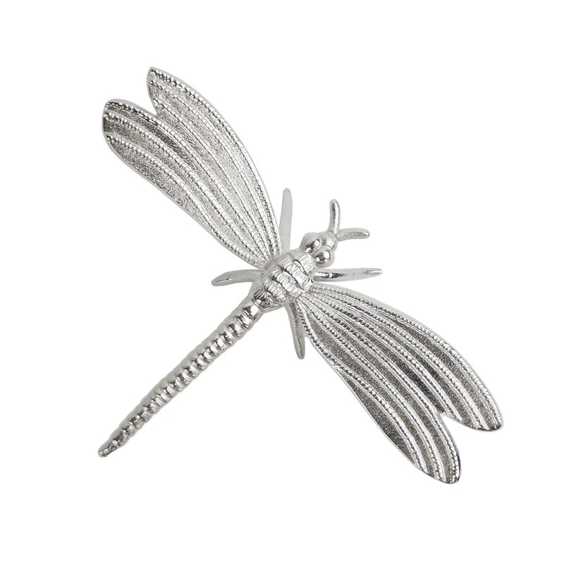 Large Cast Aluminum Dragonfly Figurine Shelf Sitter Garden Yard Decor 11.5 inch gallery