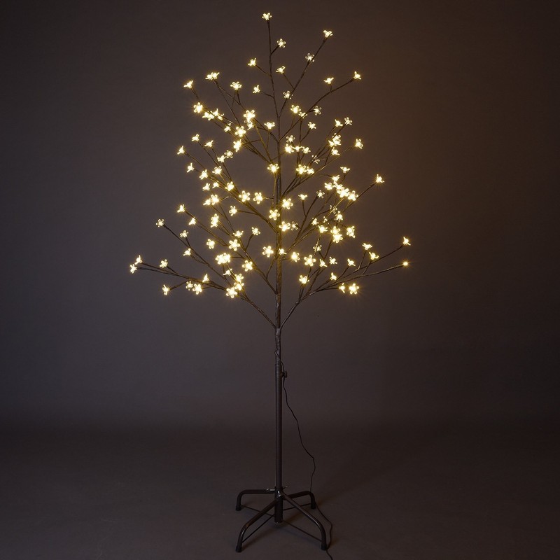 Cherry Blossom Tree 5FT 128 LED Lighted Tree for Decoration Inside and Outsid…
