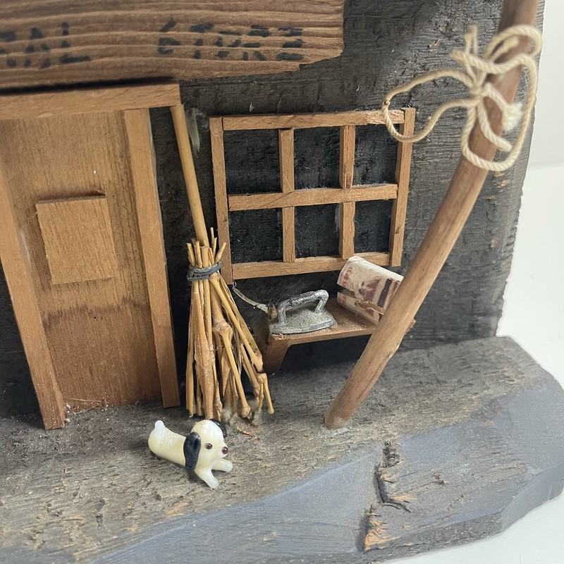 Folk Art Rustic General Store Diorama Home Decor Dog Small Farm House Style gallery