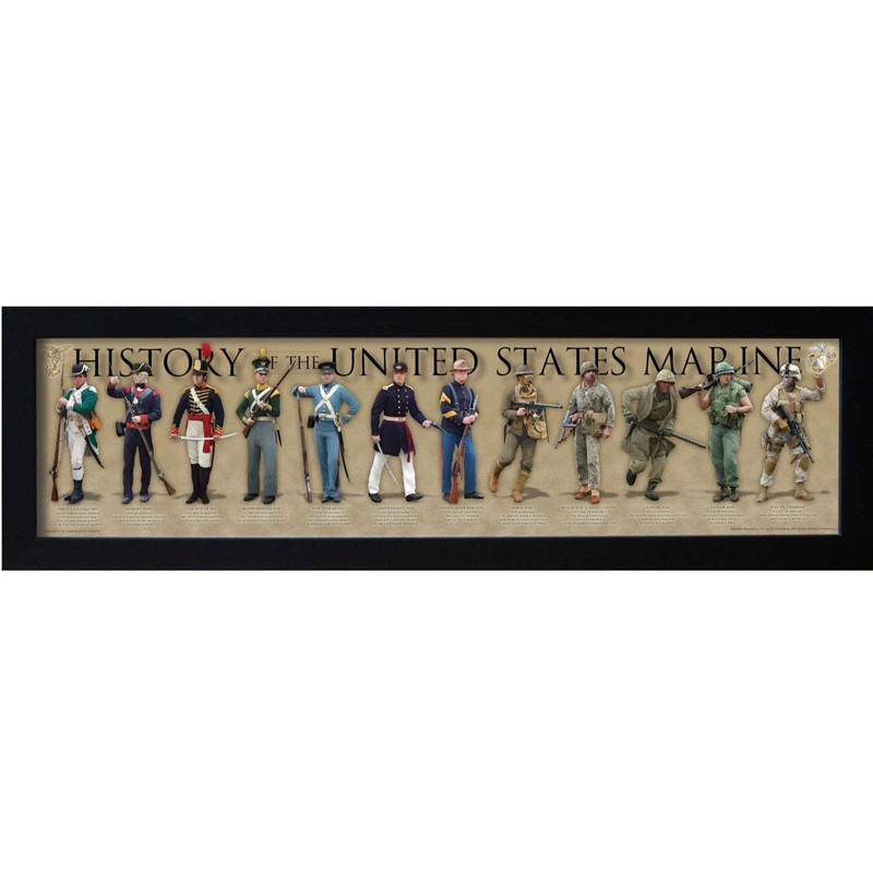 History of the United States Marine Framed Posters & Prints | American Milita…