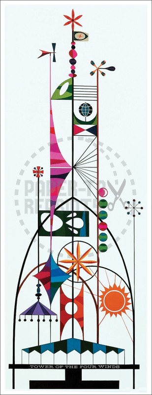 TOWER OF THE FOUR WINDS – ROLLY CRUMP POSTER – VINTAGE REPRINT