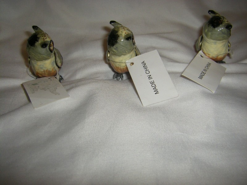 Horned Birds Jeweled Hinged Trinket Box *SET OF 3* New Sealed gallery