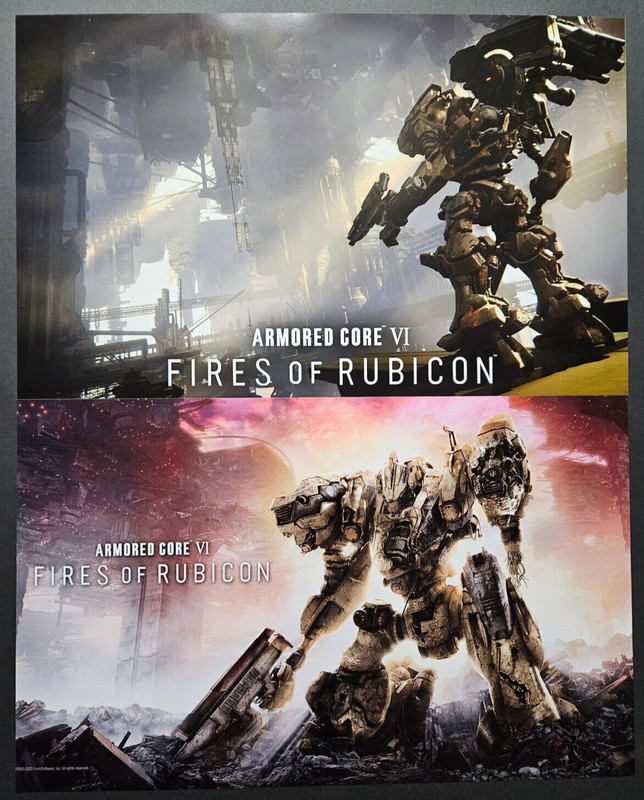 (2) Armored Core VI 6 Fires of Rubicon PS5 Xbox One PS4 PC Art Print Poster (A) gallery
