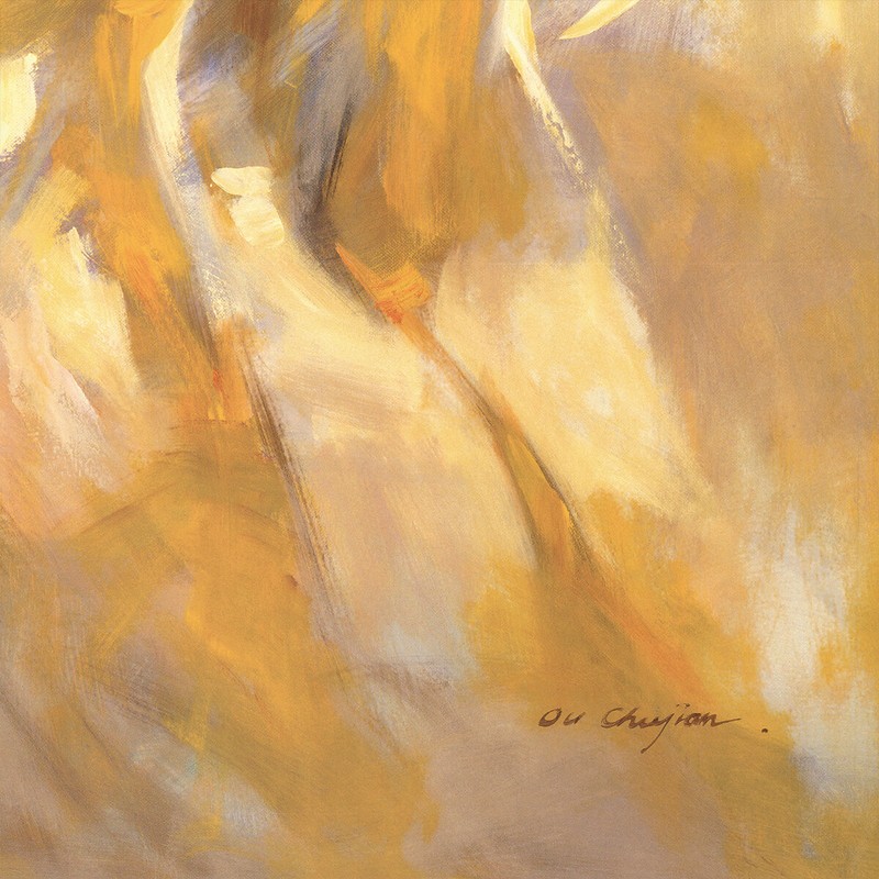 45W"x30H" THE RED ROSE by CHUJIAN OU - BEDSIDE WOMAN SLEEPING CHOICES of CANVAS gallery