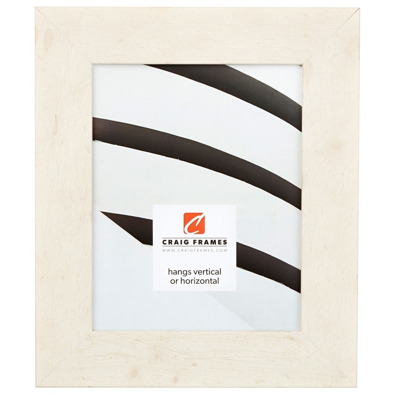 Craig Frames Bauhaus, 2″ Modern White Pine Picture Frame