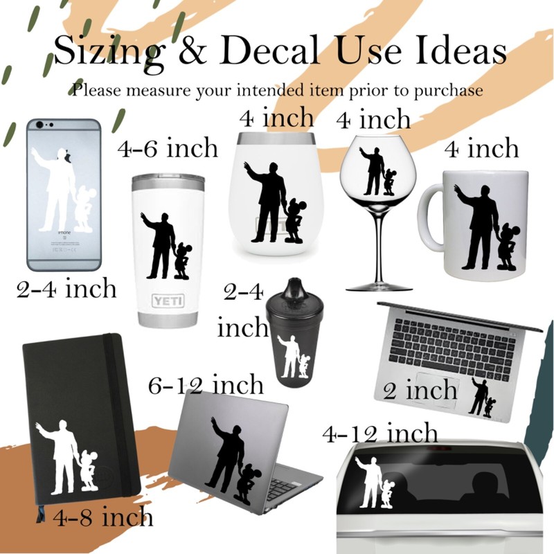 Rusteze Disney Decal Sticker Vinyl Car Wall Laptop Bottle Waterproof gallery