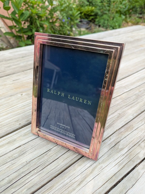Ralph Lauren 5″ x 7″ Silver Plated Picture Frame, Scratches!