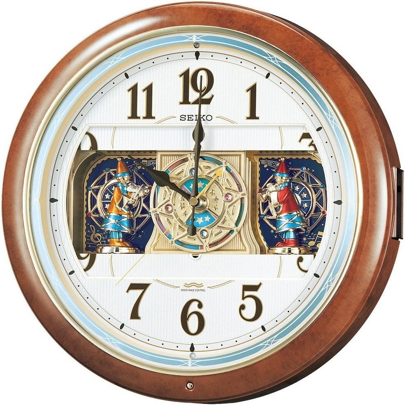 SEIKO RE559H wall clock radio analog Karakuri Clock 6-melodies Battery RE559H