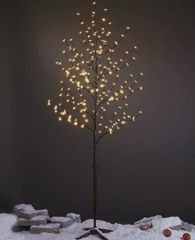 LIGHTSHARE 6.5 feet 208L LED Lighted Cherry Blossom Tree, Warm White,…
