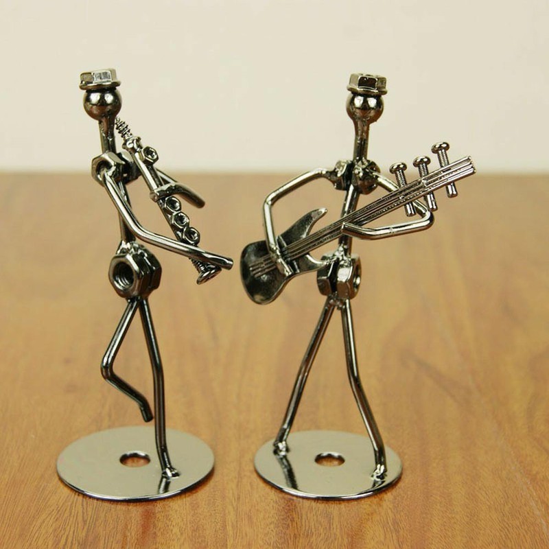 Metal Iron-Made Decorative Whimsical Band-Themed 8PCS Iron Man Boy Band Gift Set gallery