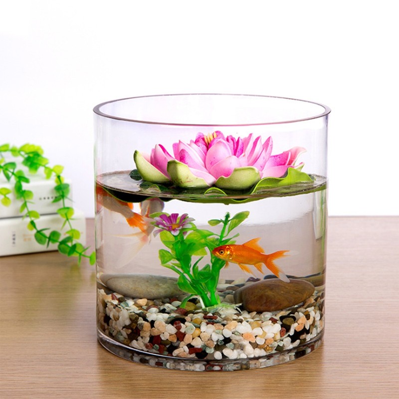 Clear Cylinder Glass Vase 8x8"H | Votive Candle Holder | Bulk Wholesale, 6 Pcs gallery
