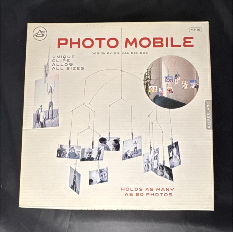 Kikkerland Design Stainless Steel Photo Mobile MH16 Holds 20 Photos