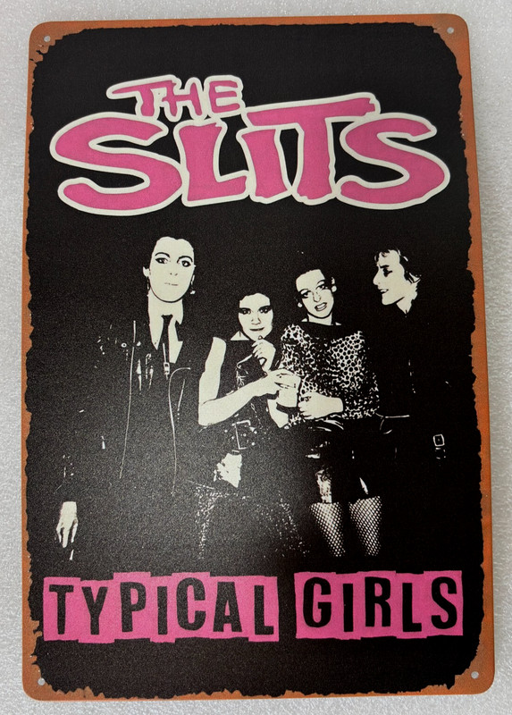 Punk Rock Band The Slits Typical Girls Song Cover 8″ x 12″ Metal Tin Sign Poster