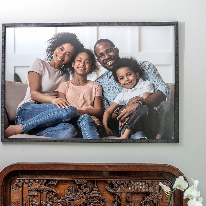 7x12 Rustic Brown Real Wood Picture Frame Width 0.75 inches | Interior Frame Dep gallery