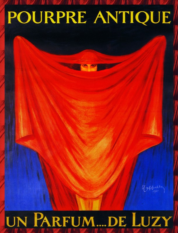 Quality POSTER.Cappiello Luzy Perfume.Fashion red.Home Decoration art print.q726